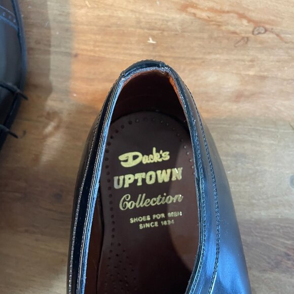 Dack's Uptown Hand Bench Made Men's Derby Shoes Black 12 /13 - Picture 5 of 6